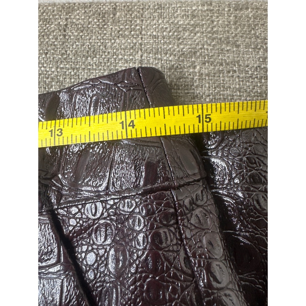 Rachel Comey x Target Faux Leather Croc Embossed Midi Skirt Chicory Brown 6 - Picture 5 of 6